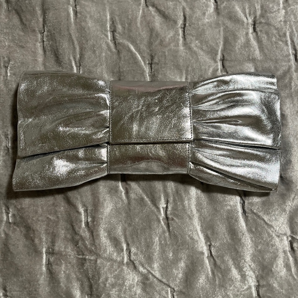 Leather butterfly clutch